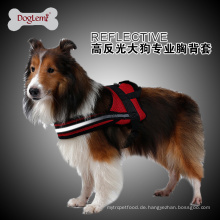 Wholesale Soft Mesh Pet Harne Gepolsterte Working-Dog Stil Nylon Big Dog Harnesses